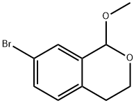 7-bromo-4-methoxyisochromane Struktur