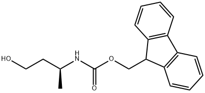 Carbamic acid, N-[(1S)-3-hydroxy-1-methylpropyl]-, 9H-fluoren-9-ylmethyl ester Struktur