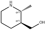 3-Piperidinemethanol, 2-methyl-, (2R,3S)-rel- Struktur