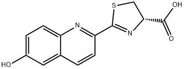 2-(6-hydroxyquinolyl)-2-thiazole-4-carboxylic acid Struktur