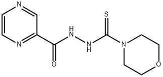 4-Morpholinecarbothioic acid, 2-(2-pyrazinylcarbonyl)hydrazide Struktur