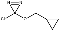 3H-Diazirine, 3-chloro-3-(cyclopropylmethoxy)- Struktur