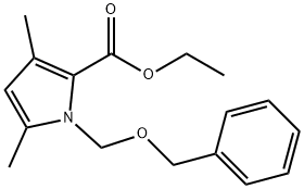 1H-Pyrrole-2-carboxylic acid, 3,5-dimethyl-1-[(phenylmethoxy)methyl]-, ethyl ester