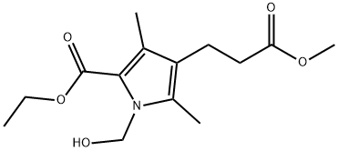 1H-Pyrrole-3-propanoic acid, 5-(ethoxycarbonyl)-1-(hydroxymethyl)-2,4-dimethyl-, methyl ester