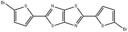 2,5‐bis(5‐
broMothiophen‐2‐
yl)thiazolo[5,4‐
d]thiazole Struktur