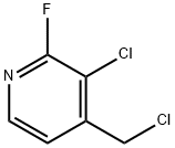 3-Chloro-4-chloromethyl-2-fluoropyridine Struktur