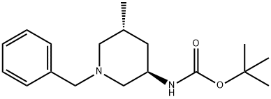 Carbamic acid, N-[(3R,5R)-5-methyl-1-(phenylmethyl)-3-piperidinyl]-, 1,1-dimethylethyl ester