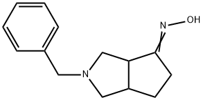 Cyclopenta[c]pyrrol-4(1H)-one, hexahydro-2-(phenylmethyl)-, oxime Struktur