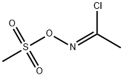 Ethanimidoyl chloride, N-[(methylsulfonyl)oxy]-, (1Z)- Struktur