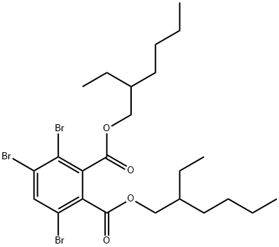 1,2-Benzenedicarboxylic acid, 3,4,6-tribromo-, 1,2-bis(2-ethylhexyl) ester Struktur