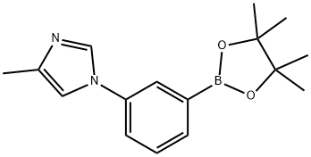 3-(4-Methylimidazol-1-yl)phenylboronic acid pinacol ester Struktur