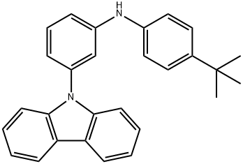 Benzenamine, 3-(9H-carbazol-9-yl)-N-[4-(1,1-dimethylethyl)phenyl]- Struktur