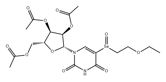 Uridine, 5-[(2-ethoxyethyl)seleninyl]-, 2',3',5'-triacetate