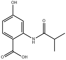 Benzoic acid, 4-hydroxy-2-[(2-methyl-1-oxopropyl)amino]- Struktur