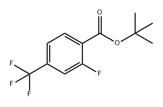 Benzoic acid, 2-fluoro-4-(trifluoromethyl)-, 1,1-dimethylethyl ester Struktur