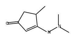 2-Cyclopenten-1-one, 3-(2,2-dimethylhydrazinyl)-4-methyl- Struktur