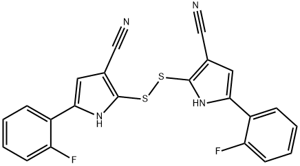 1H-Pyrrole-3-carbonitrile, 2,2'-dithiobis[5-(2-fluorophenyl)-