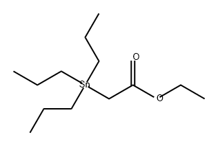 Acetic acid, 2-(tripropylstannyl)-, ethyl ester