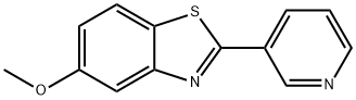 Benzothiazole, 5-methoxy-2-(3-pyridinyl)- Struktur