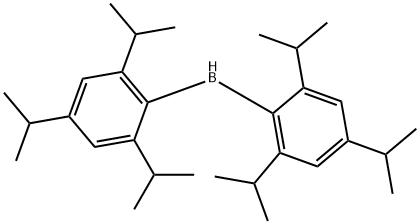 Borane, bis[2,4,6-tris(1-methylethyl)phenyl]- Struktur