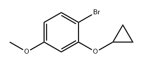 Benzene, 1-bromo-2-(cyclopropyloxy)-4-methoxy- Struktur