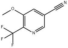 3-Pyridinecarbonitrile, 5-methoxy-6-(trifluoromethyl)- Struktur