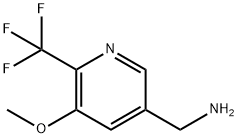 3-Pyridinemethanamine, 5-methoxy-6-(trifluoromethyl)- Struktur