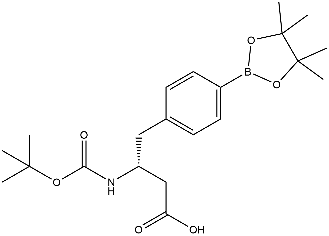 Benzenebutanoic acid, β-[[(1,1-dimethylethoxy)carbonyl]amino]-4-(4,4,5,5-tetramethyl-1,3,2-dioxaborolan-2-yl)-, (βR)-