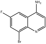 4-Quinolinamine, 8-bromo-6-fluoro- Struktur