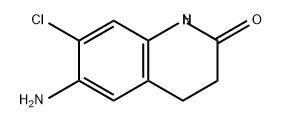 2(1H)-Quinolinone, 6-amino-7-chloro-3,4-dihydro- Struktur