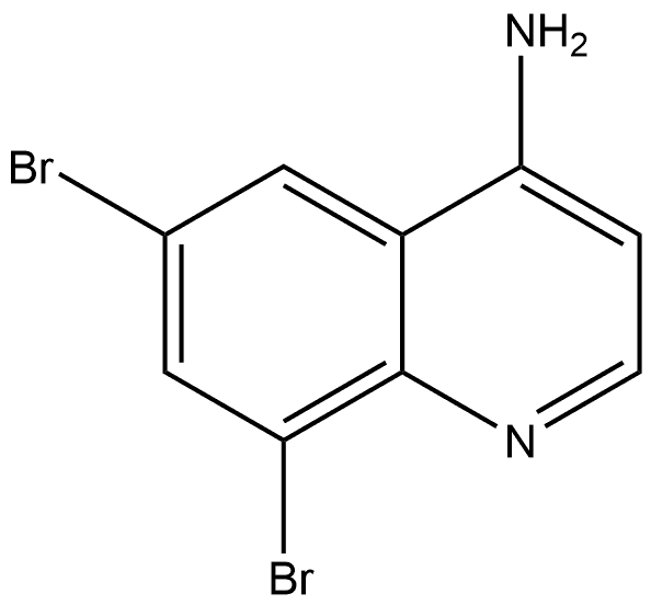 6,8-dibromoquinolin-4-amine Struktur