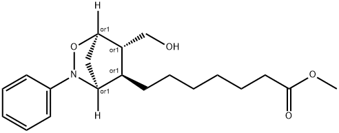 2-Oxa-3-azabicyclo[2.2.1]heptane-5-heptanoic acid, 6-(hydroxymethyl)-3-phenyl-, methyl ester, (1R,4S,5R,6S)-rel-