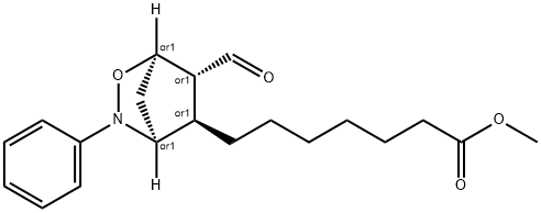 2-Oxa-3-azabicyclo[2.2.1]heptane-5-heptanoic acid, 6-formyl-3-phenyl-, methyl ester, (1R,4S,5R,6R)-rel-