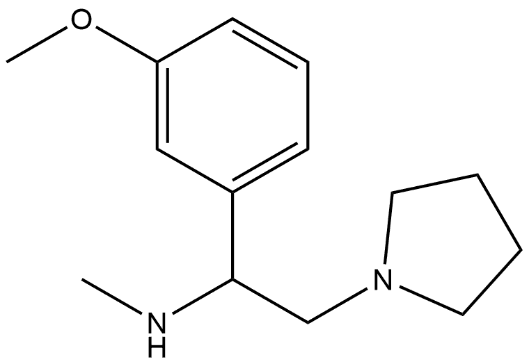 1-Pyrrolidineethanamine, α-(3-methoxyphenyl)-N-methyl- Struktur