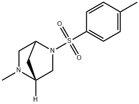 2,5-Diazabicyclo[2.2.1]heptane, 2-methyl-5-[(4-methylphenyl)sulfonyl]-, (1R)- (9CI) Struktur