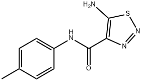 5-AMINO-N-(4-METHYLPHENYL)-1,2,3-THIADIAZOLE-4-CARBOXAMIDE Struktur