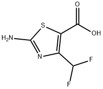 2-Amino-4-(difluoromethyl)-1,3-thiazole-5-carboxylic acid Struktur