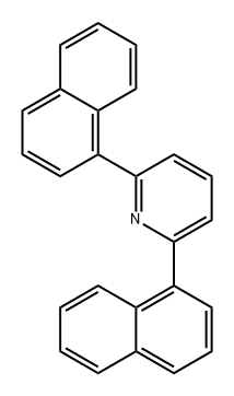 Pyridine, 2,6-di-1-naphthalenyl- Struktur