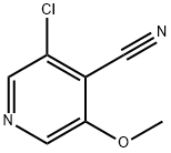 4-Pyridinecarbonitrile, 3-chloro-5-methoxy- Struktur