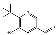 5-Hydroxy-6-(trifluoromethyl)nicotinaldehyde Struktur