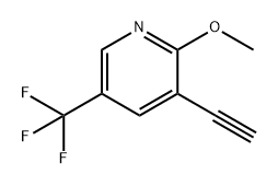 Pyridine, 3-ethynyl-2-methoxy-5-(trifluoromethyl)- Struktur