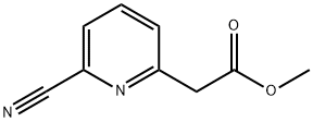 2-Pyridineacetic acid, 6-cyano-, methyl ester Struktur