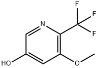 3-Pyridinol, 5-methoxy-6-(trifluoromethyl)- Struktur