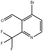 4-Bromo-2-(trifluoromethyl)nicotinaldehyde Struktur