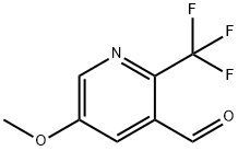 3-Pyridinecarboxaldehyde, 5-methoxy-2-(trifluoromethyl)- Struktur