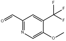 2-Pyridinecarboxaldehyde, 5-methoxy-4-(trifluoromethyl)- Struktur