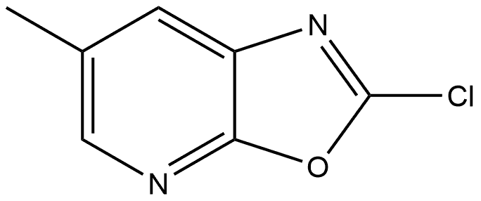 2-chloro-6-methyloxazolo[5,4-b]pyridine Struktur