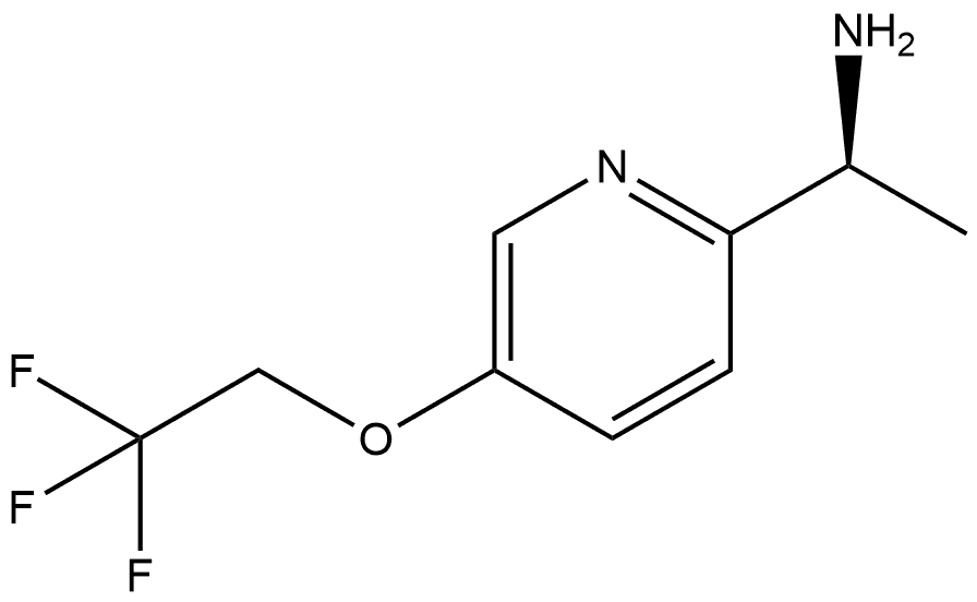 2-Pyridinemethanamine, a-methyl-5-(2,2,2-trifluoroethoxy)-, (aS)- Struktur