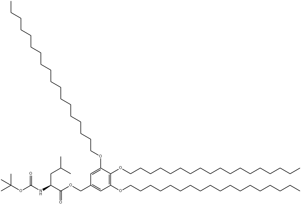 L-Leucine, N-[(1,1-dimethylethoxy)carbonyl]-, [3,4,5-tris(octadecyloxy)phenyl]methyl ester