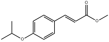 2-Propenoic acid, 3-[4-(1-methylethoxy)phenyl]-, methyl ester, (2E)- Struktur